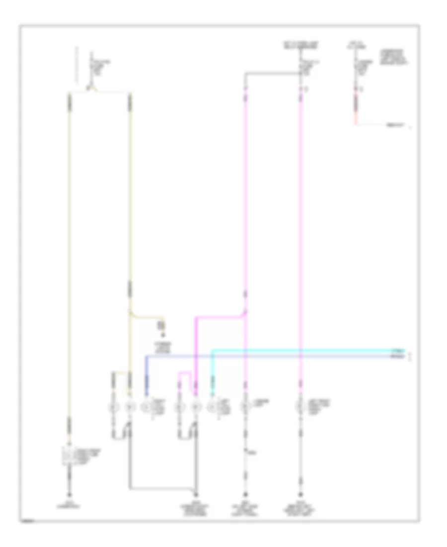 Exterior Lamps Wiring Diagram, Notchback (1 of 3) for Chevrolet Aveo 2007