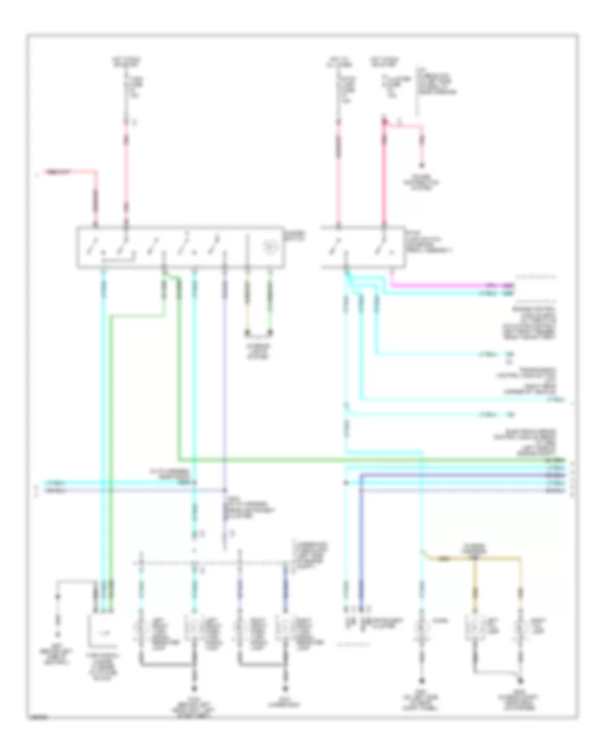 Exterior Lamps Wiring Diagram Notchback 2 of 3 for Chevrolet Aveo 2007