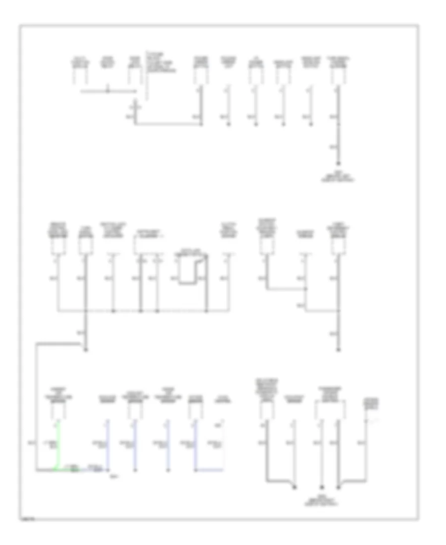 Ground Distribution Wiring Diagram, Notchback (2 of 3) for Chevrolet Aveo 2007