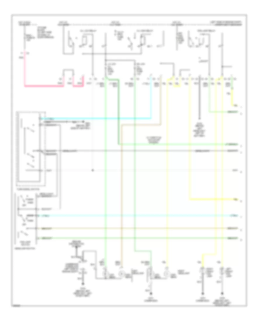 Headlights Wiring Diagram, Notchback (1 of 2) for Chevrolet Aveo 2007