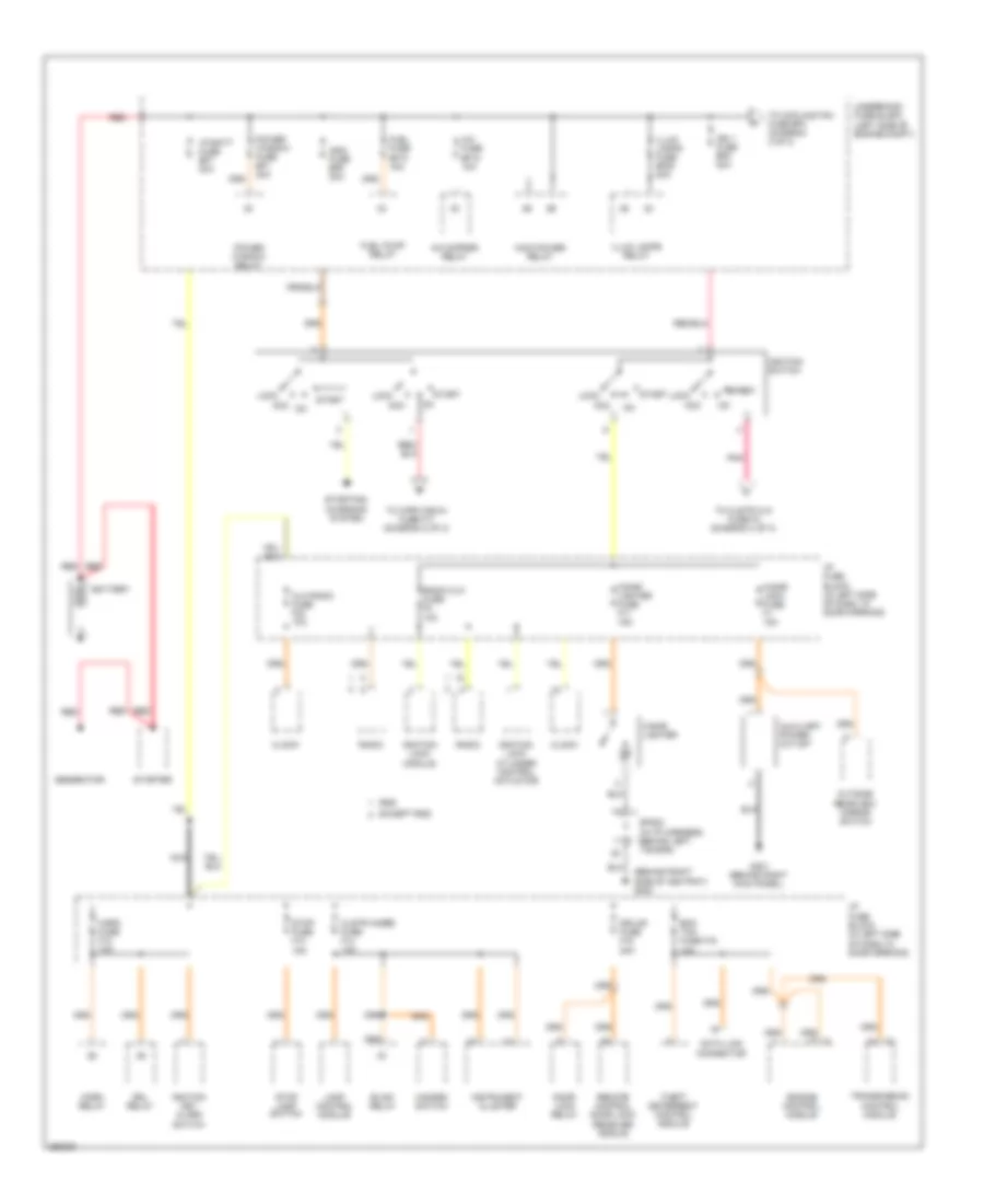 Power Distribution Wiring Diagram Hatchback 1 of 3 for Chevrolet Aveo 2007