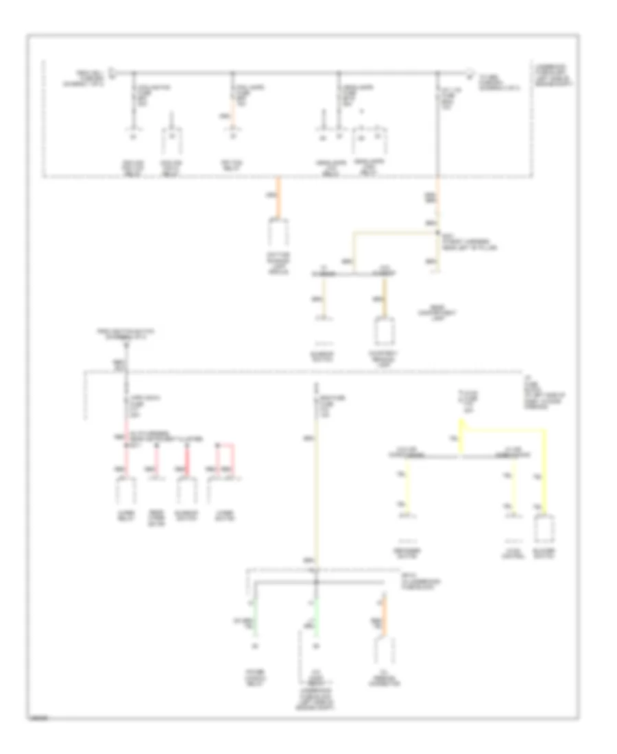 Power Distribution Wiring Diagram, Hatchback (2 of 3) for Chevrolet Aveo 2007