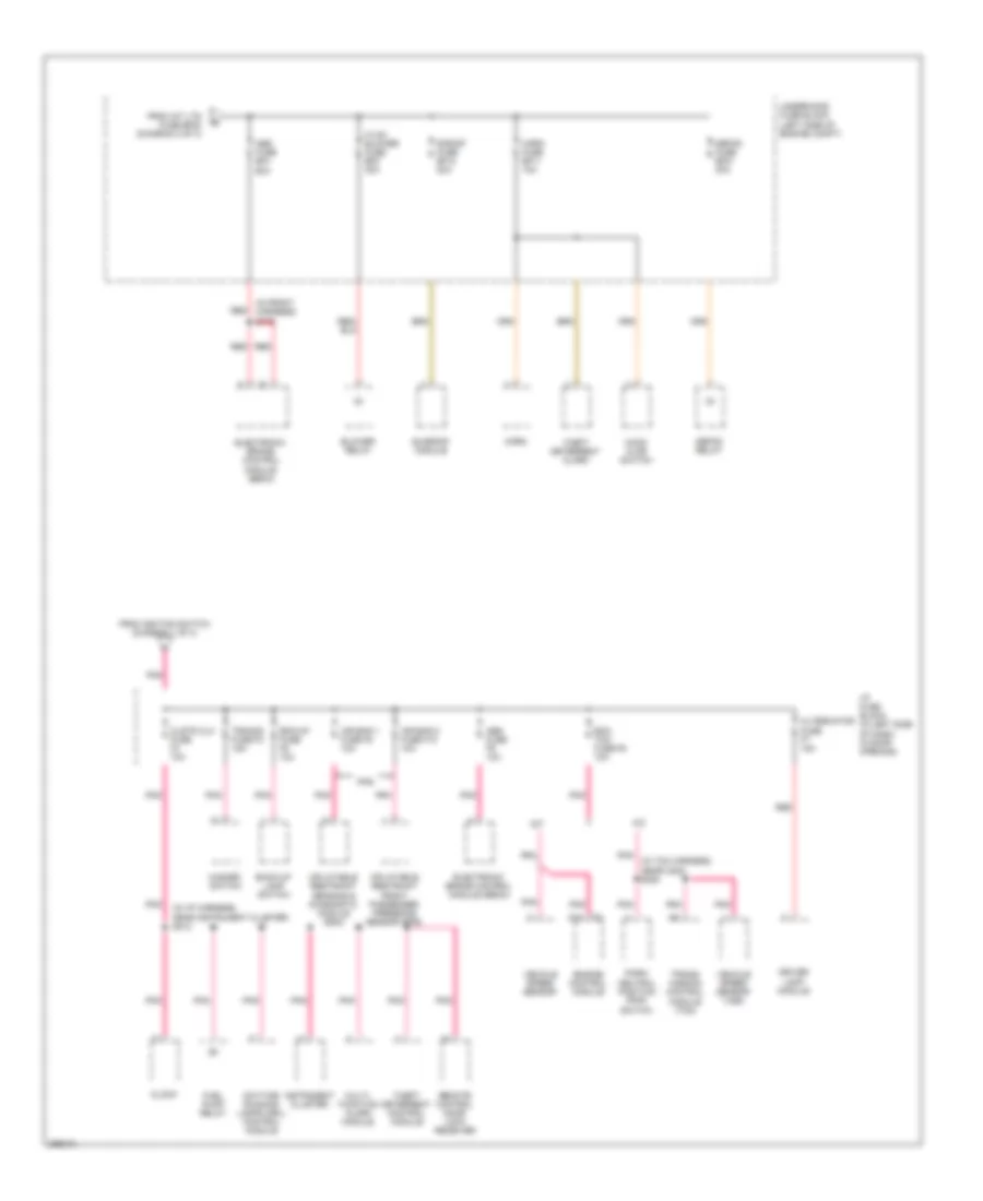 Power Distribution Wiring Diagram, Hatchback (3 of 3) for Chevrolet Aveo 2007