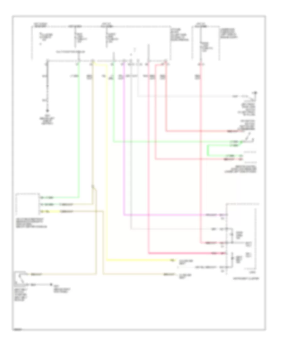 Warning Systems Wiring Diagram, Notchback for Chevrolet Aveo 2007