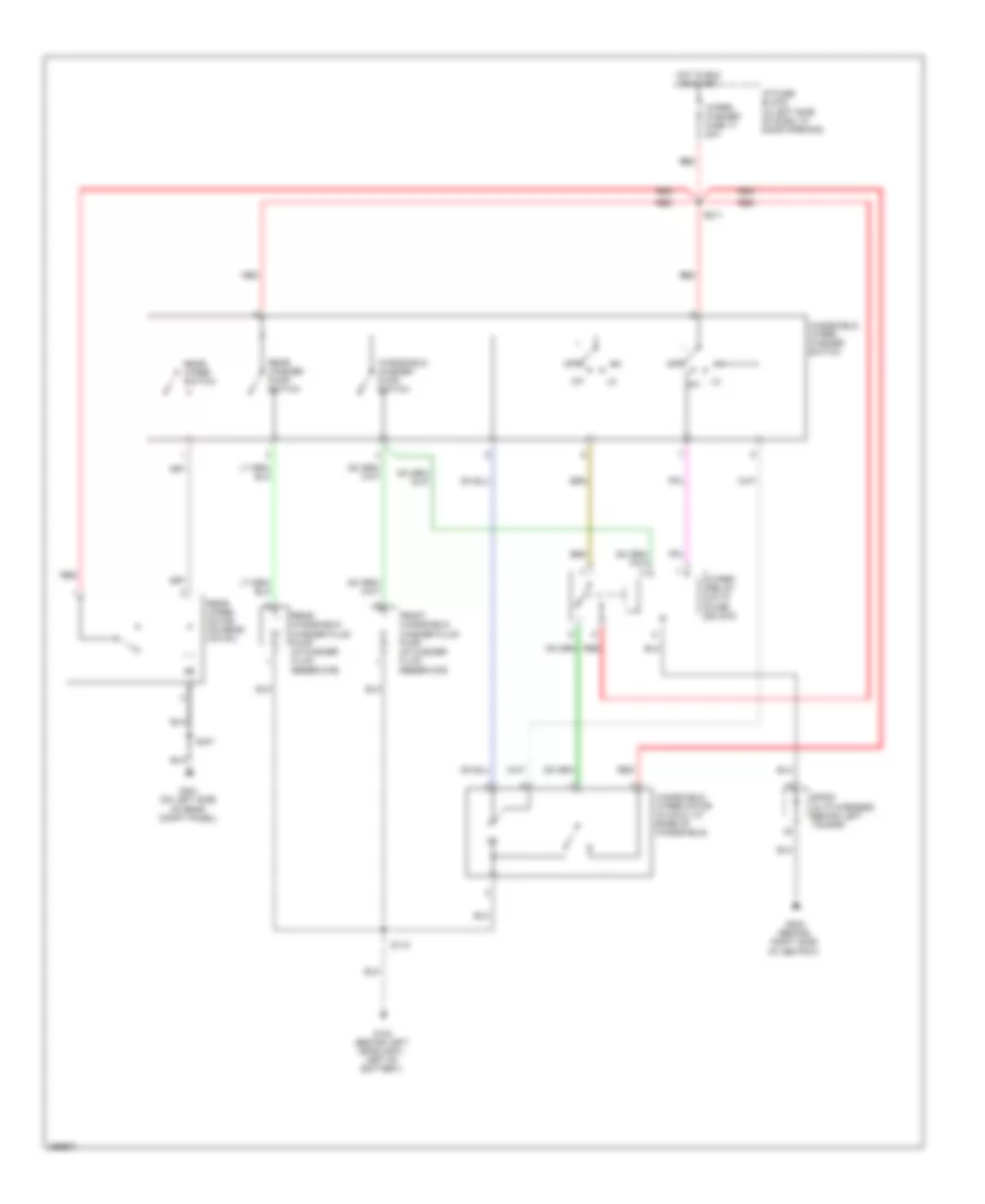 Электросхема стеклоочистителя, дворников и омывателя, Хэтчбек для Chevrolet Aveo 2007