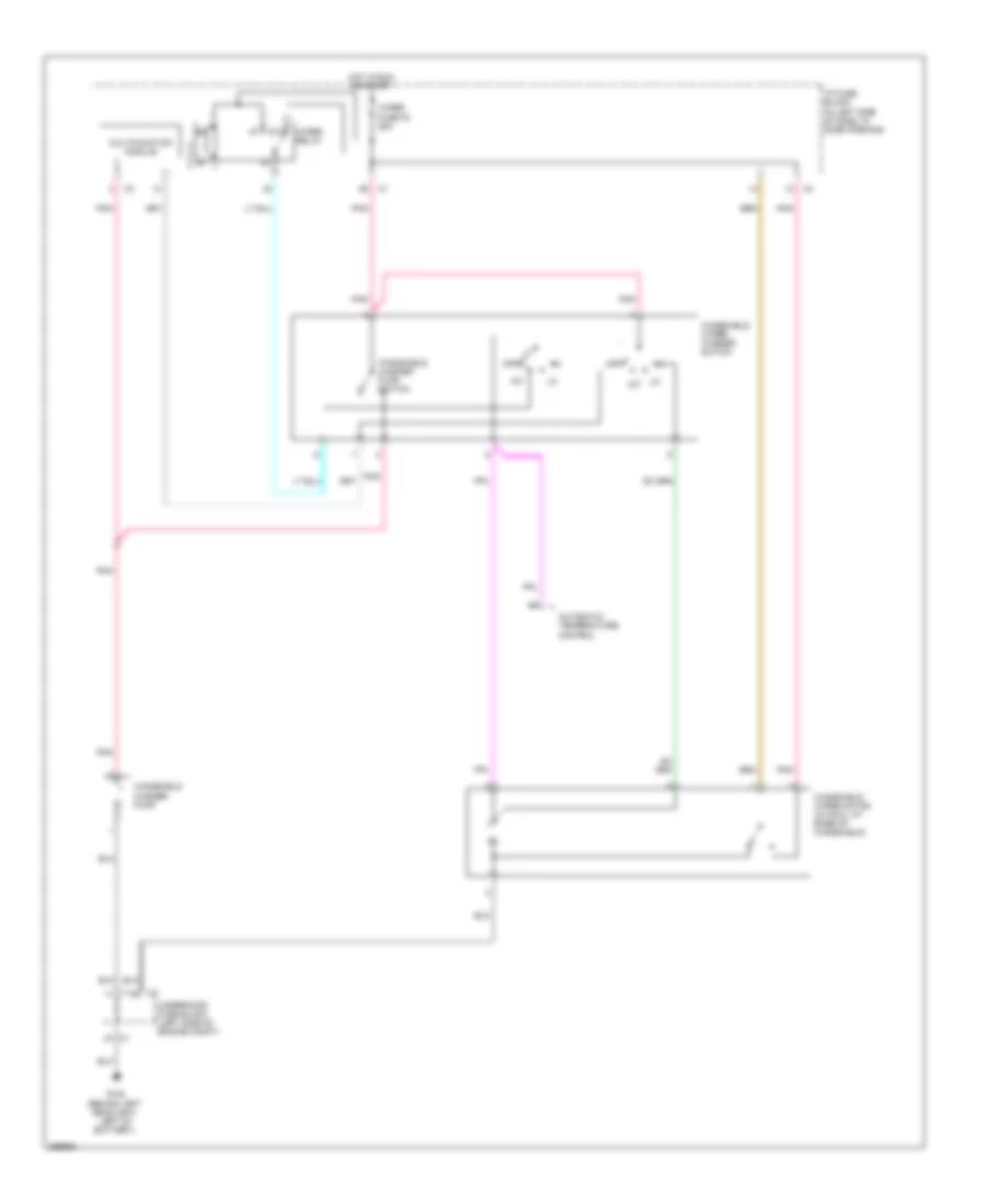 Электросхема стеклоочистителя, дворников и омывателя, Notchback для Chevrolet Aveo 2007
