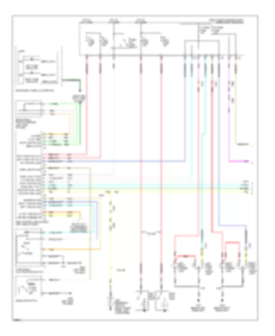 Exterior Lamps Wiring Diagram 1 of 2 for Chevrolet Impala LS 2013