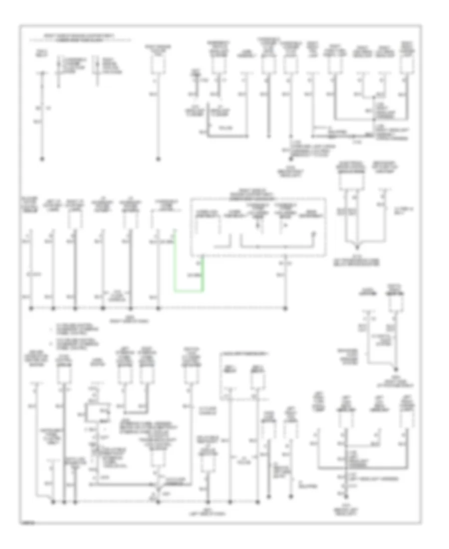 Ground Distribution Wiring Diagram (3 of 3) for Chevrolet Impala LS 2013
