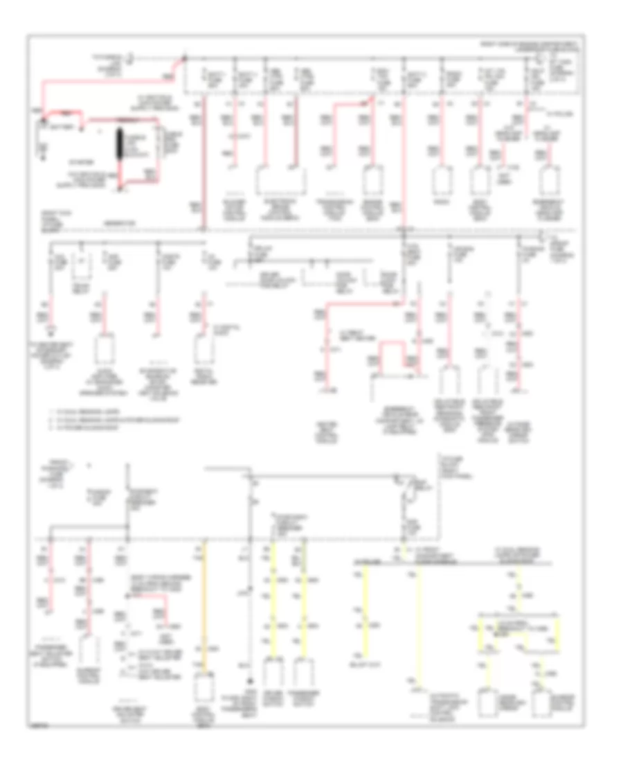 Power Distribution Wiring Diagram 1 of 4 for Chevrolet Impala LS 2013