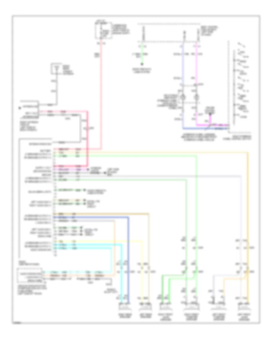 Radio Wiring Diagram, without Amplifier for Chevrolet Impala LS 2013