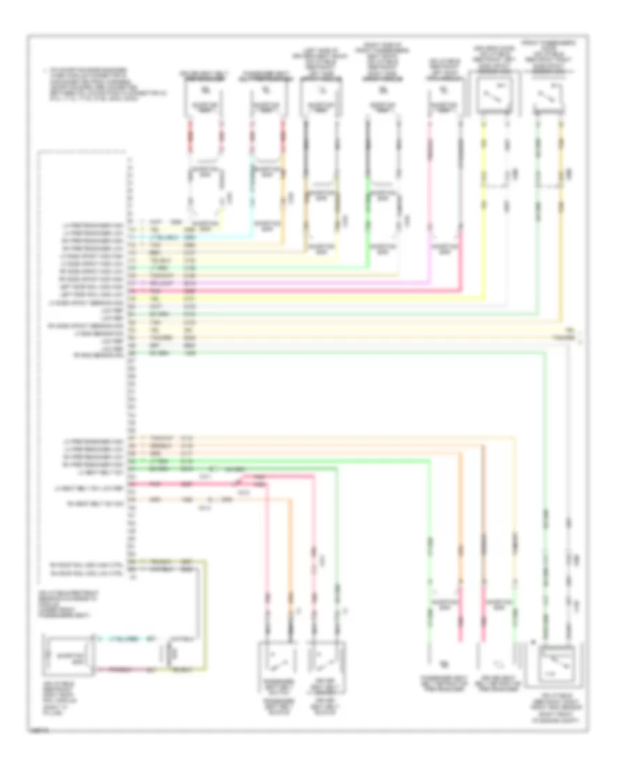 Supplemental Restraints Wiring Diagram 1 of 2 for Chevrolet Impala LS 2013
