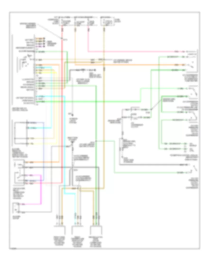 6.5L VIN F, Manual AC Wiring Diagram for Chevrolet Cab  Chassis C3500 1999