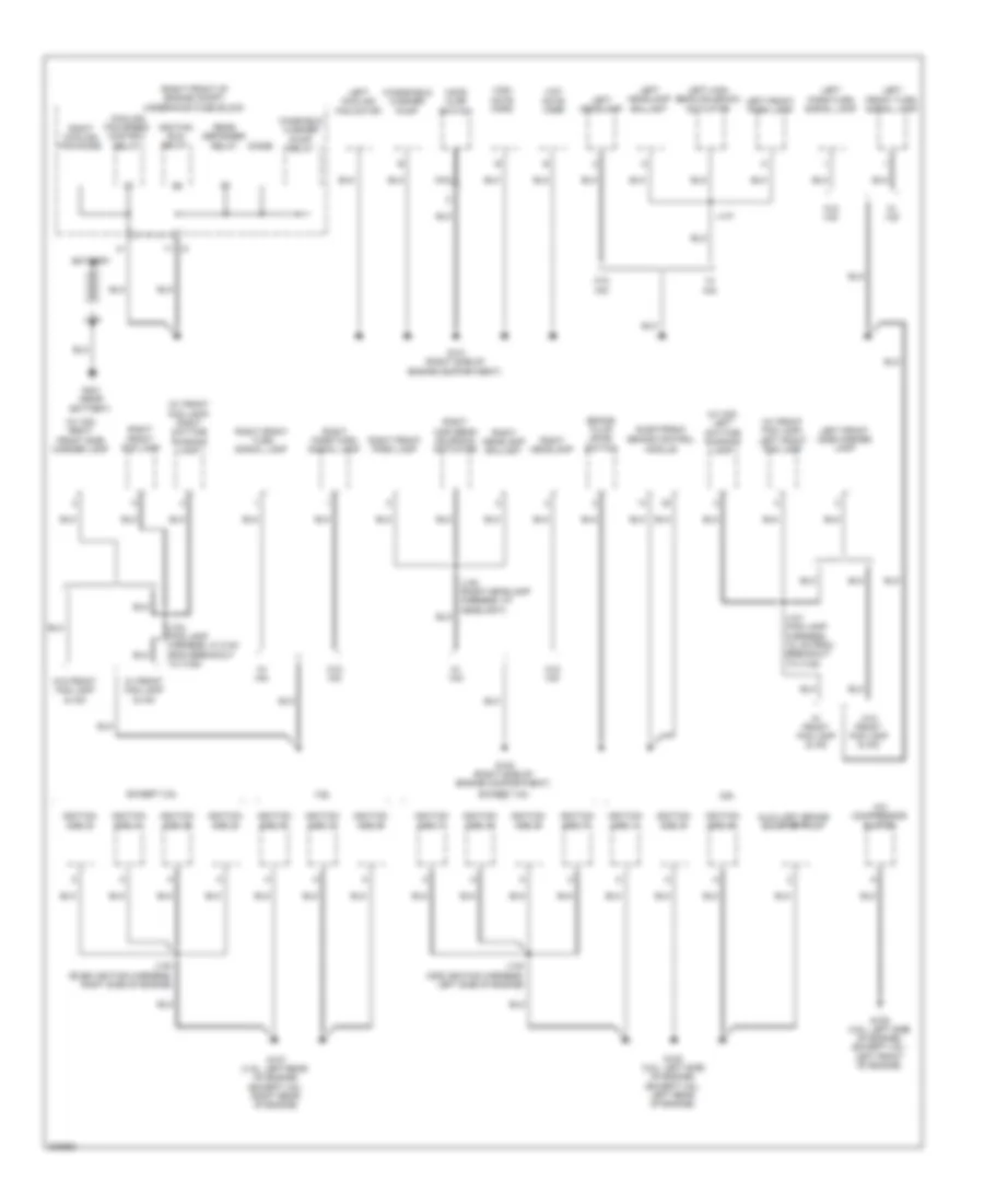 Ground Distribution Wiring Diagram 1 of 3 for Chevrolet Camaro SS 2010