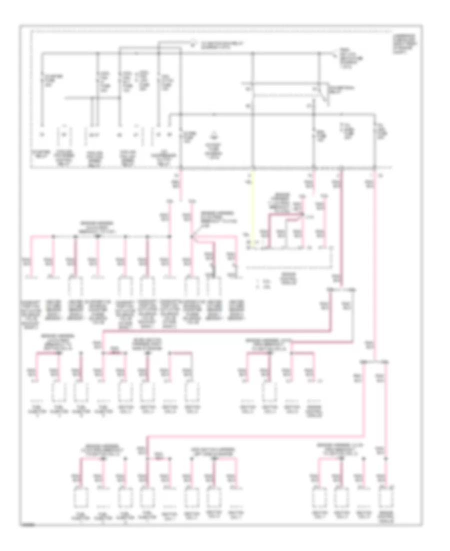 Power Distribution Wiring Diagram (2 of 5) for Chevrolet Camaro SS 2010