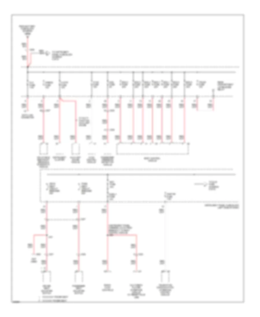 Power Distribution Wiring Diagram (3 of 5) for Chevrolet Camaro SS 2010