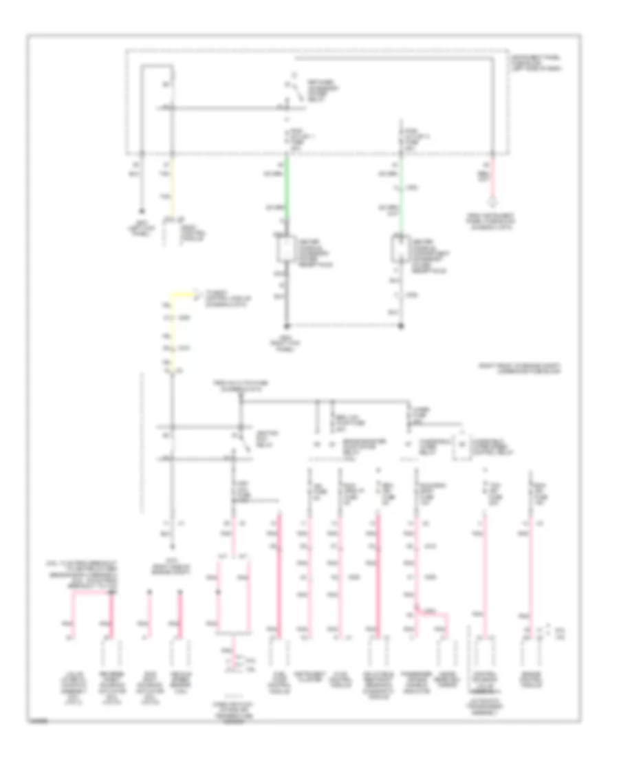 Power Distribution Wiring Diagram (4 of 5) for Chevrolet Camaro SS 2010