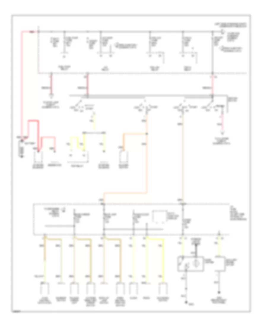Power Distribution Wiring Diagram Notchback 1 of 3 for Chevrolet Aveo LS 2007