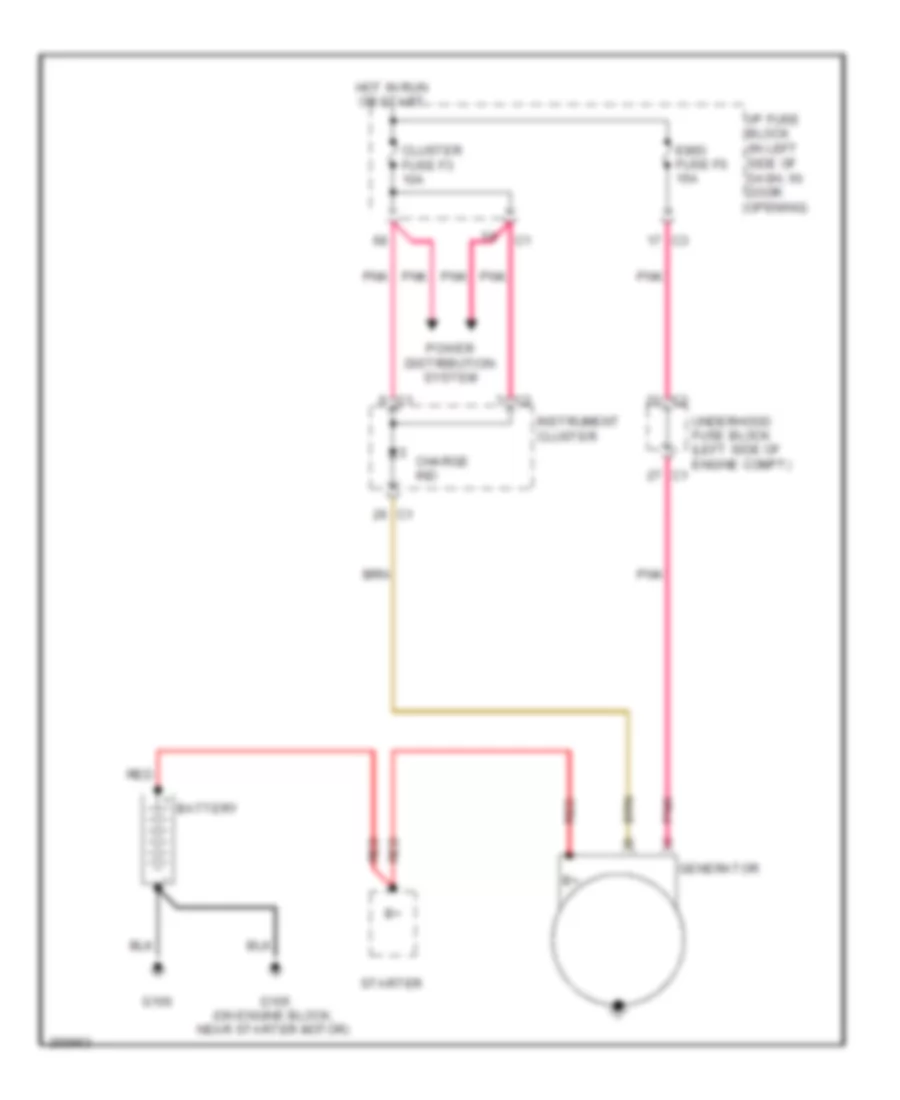 Charging Wiring Diagram Notchback for Chevrolet Aveo LS 2007