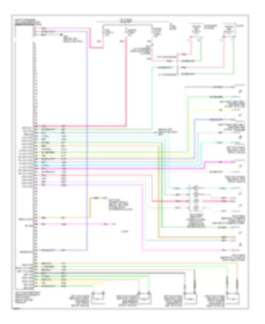 Supplemental Restraints Wiring Diagram for Chevrolet Aveo LS 2007