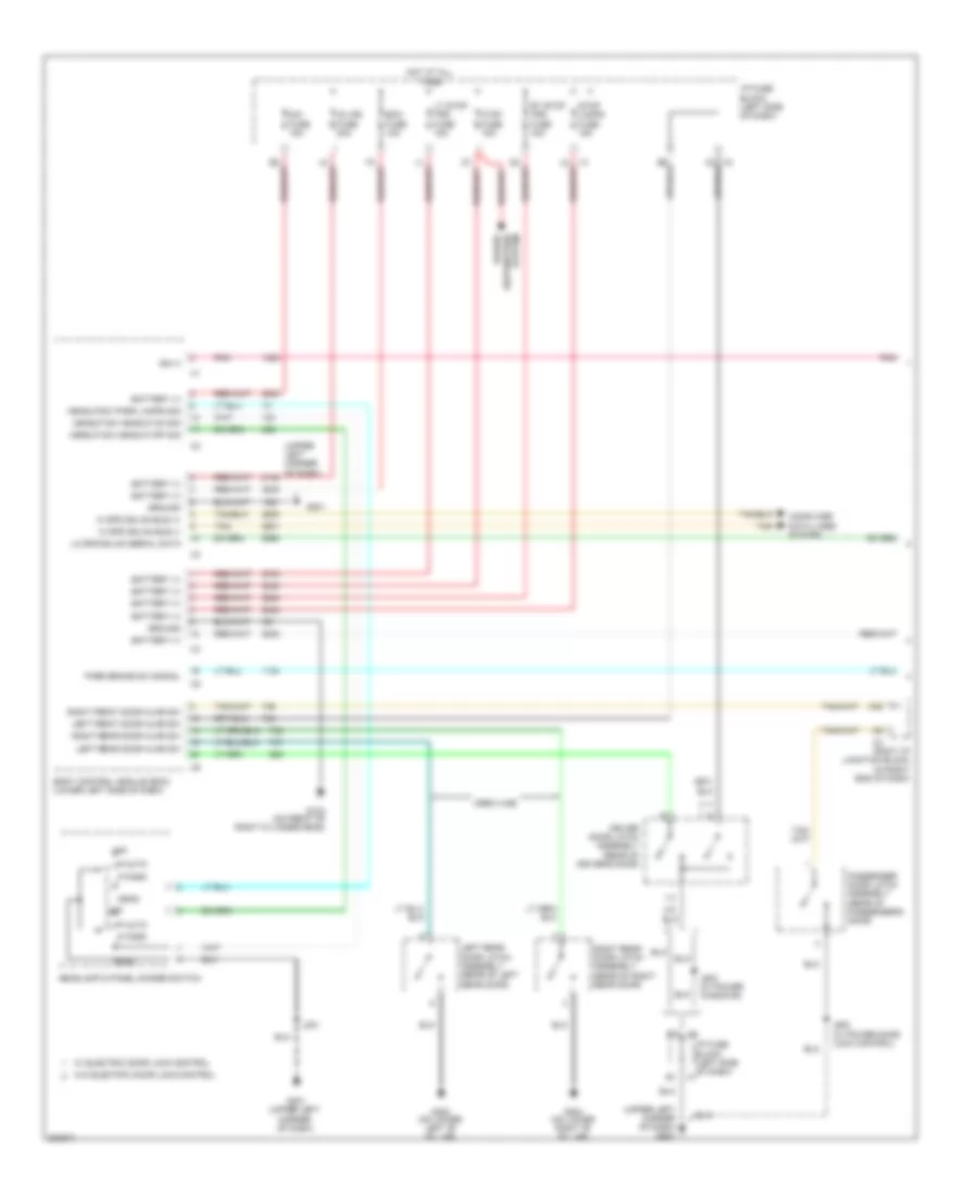 Warning Systems Wiring Diagram, without AN3DL3 (1 of 2) for Chevrolet Silverado 1500 2009