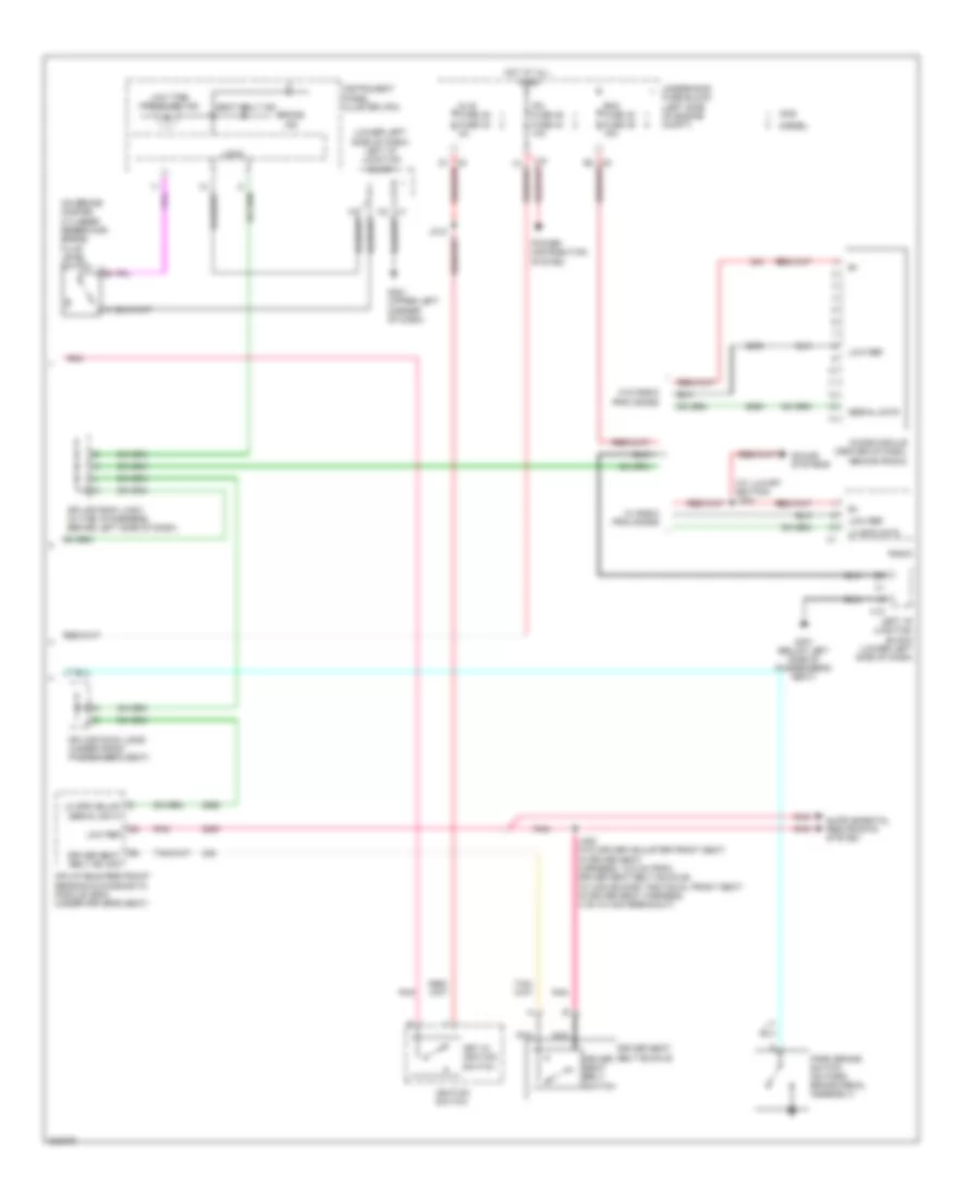 Warning Systems Wiring Diagram, without AN3DL3 (2 of 2) for Chevrolet Silverado 1500 2009