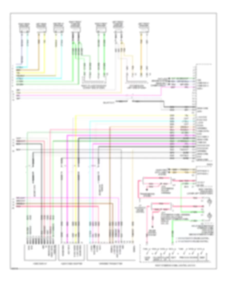 Navigation Wiring Diagram, with Y91  with UQA (3 of 3) for Chevrolet Silverado 1500 2009
