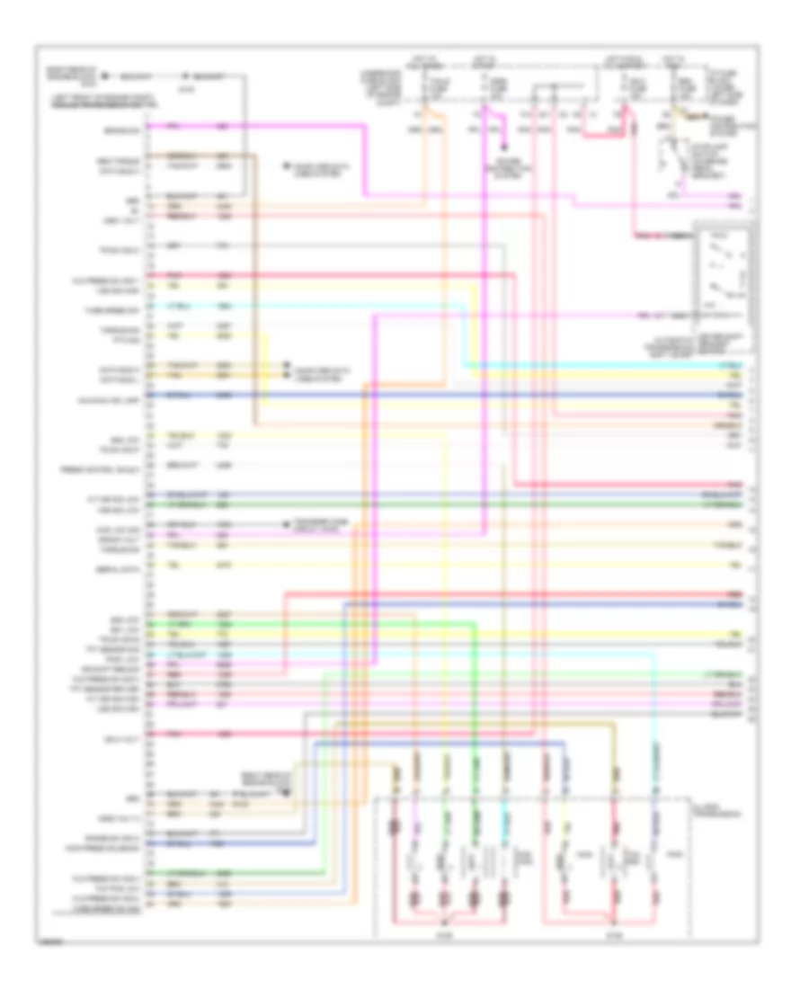 8 1L VIN G A T Wiring Diagram 1 of 2 for Chevrolet Cab  Chassis Silverado 2007 3500