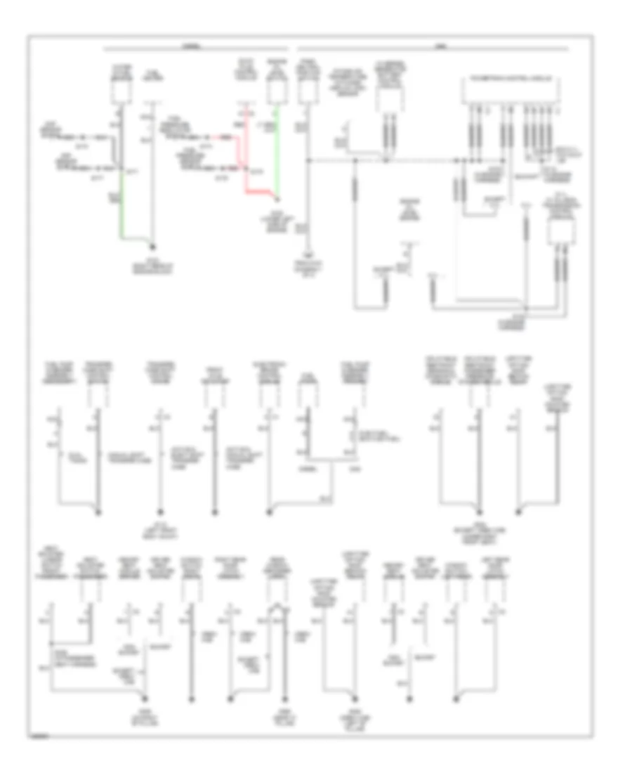 Ground Distribution Wiring Diagram Except Hybrid 2 of 4 for Chevrolet Cab  Chassis Silverado 2007 3500