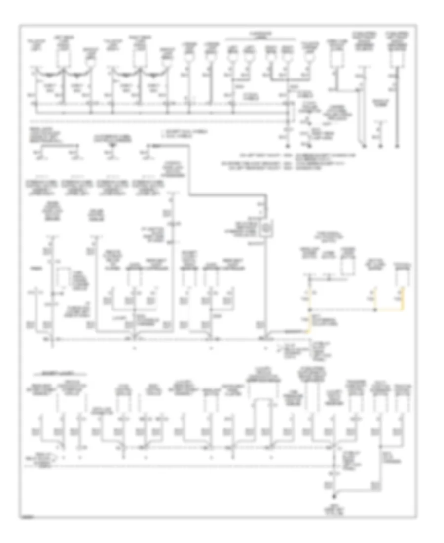 Ground Distribution Wiring Diagram, Except Hybrid (3 of 4) for Chevrolet Cab  Chassis Silverado 3500 2007