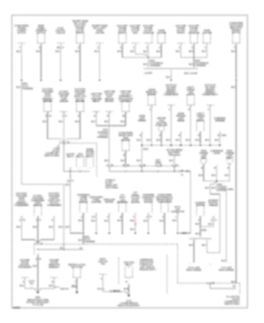 Ground Distribution Wiring Diagram Except Hybrid 4 of 4 for Chevrolet Cab  Chassis Silverado 2007 3500