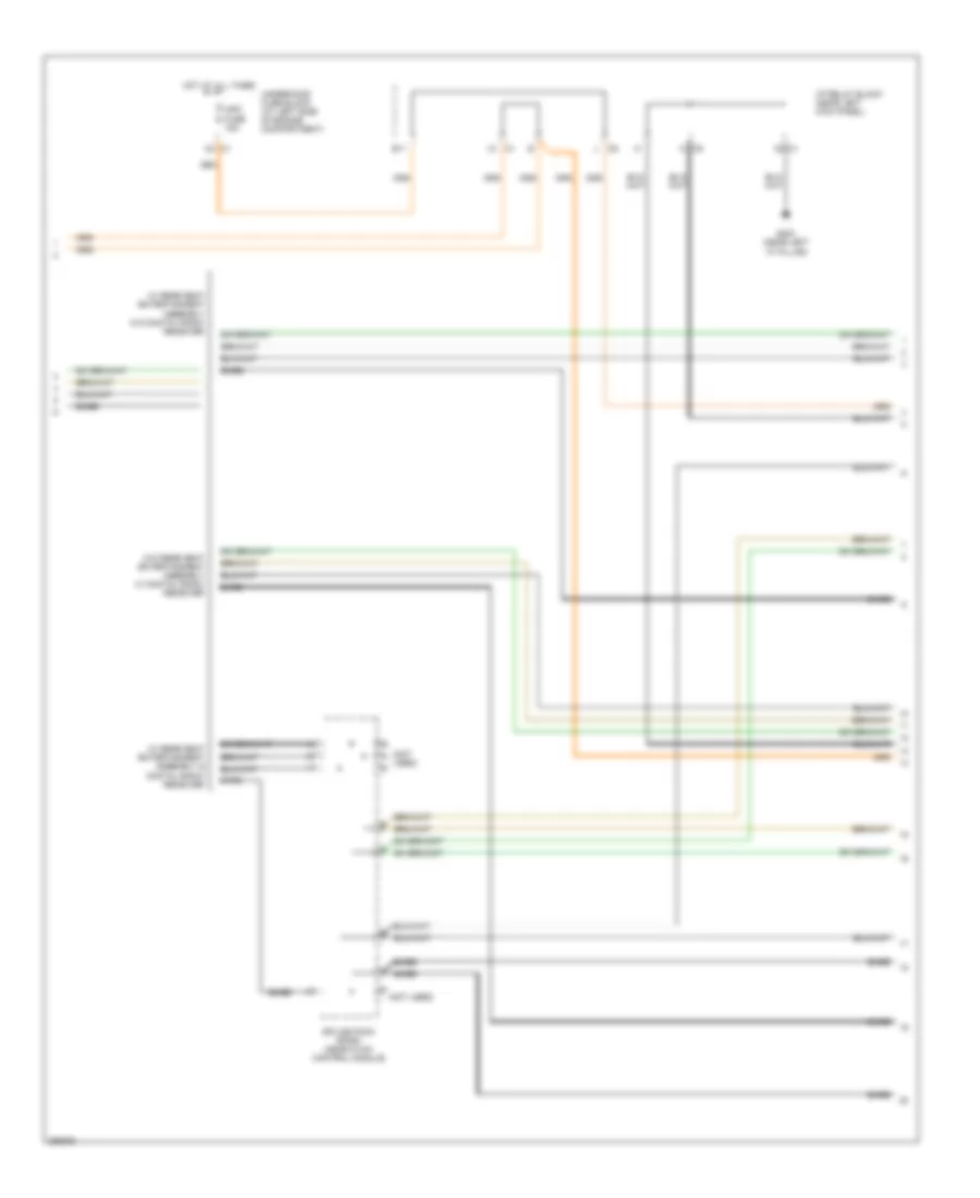 Mid-Line Radio Wiring Diagram, with Rear Seat Audio (3 of 4) for Chevrolet Cab  Chassis Silverado 3500 2007