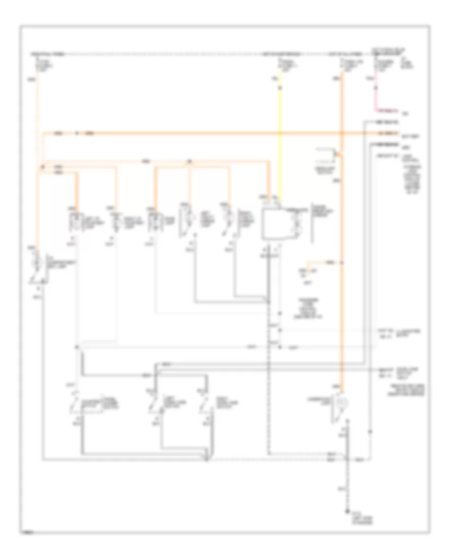 Courtesy Lamps Wiring Diagram for Chevrolet S10 Pickup 1996