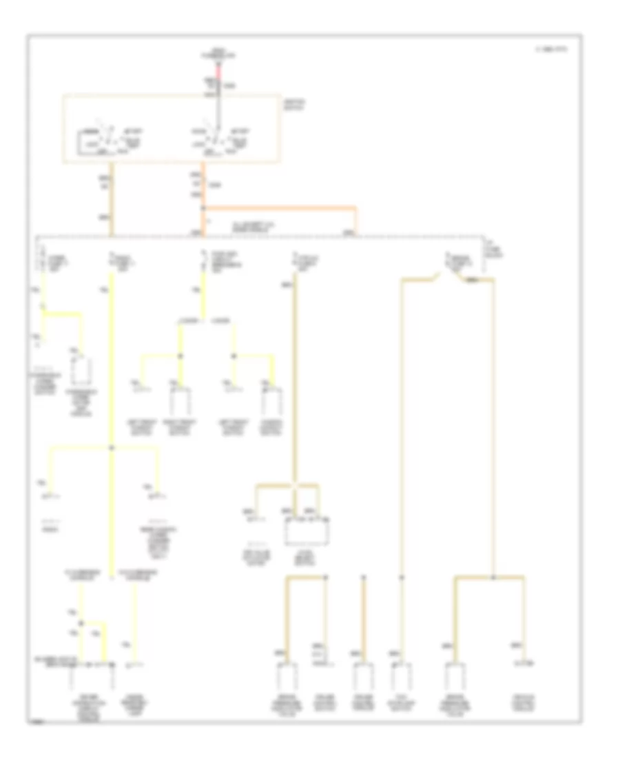 Power Distribution Wiring Diagram 2 of 4 for Chevrolet S10 Pickup 1996