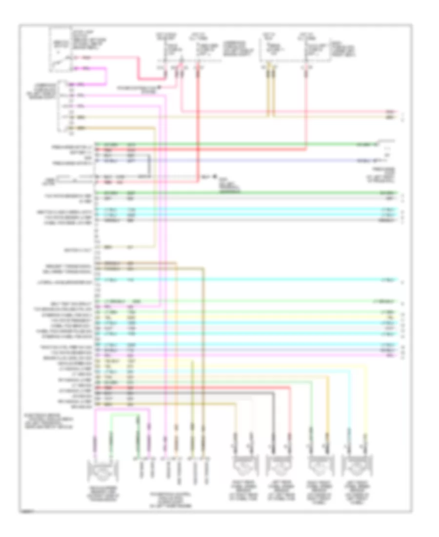 Anti lock Brakes Wiring Diagram with Vehicle Speed Enhancement Stability 1 of 2 for Chevrolet Chevy Express G2007 1500