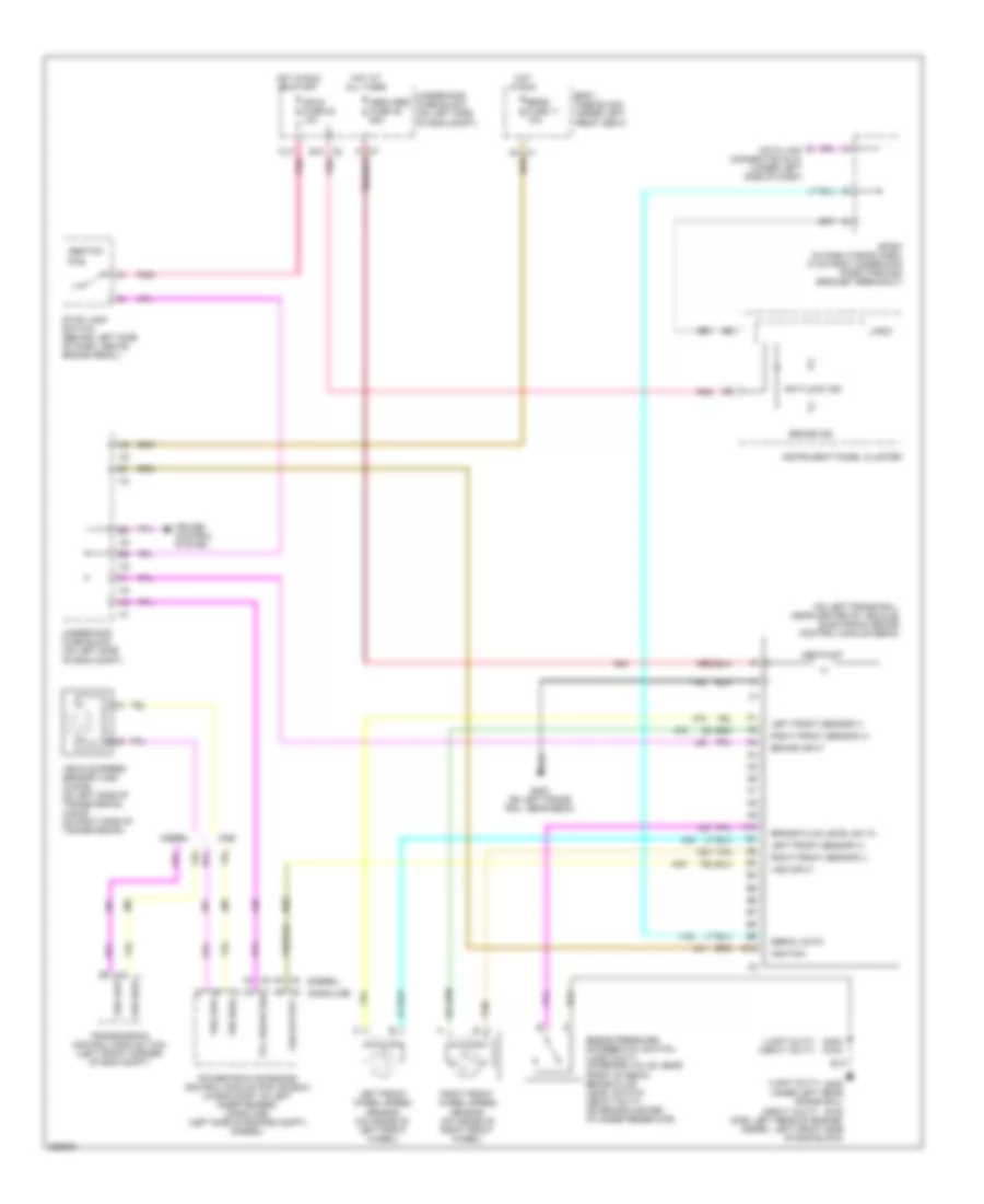 Anti lock Brakes Wiring Diagram without Vehicle Speed Enhancement Stability for Chevrolet Chevy Express G2007 1500