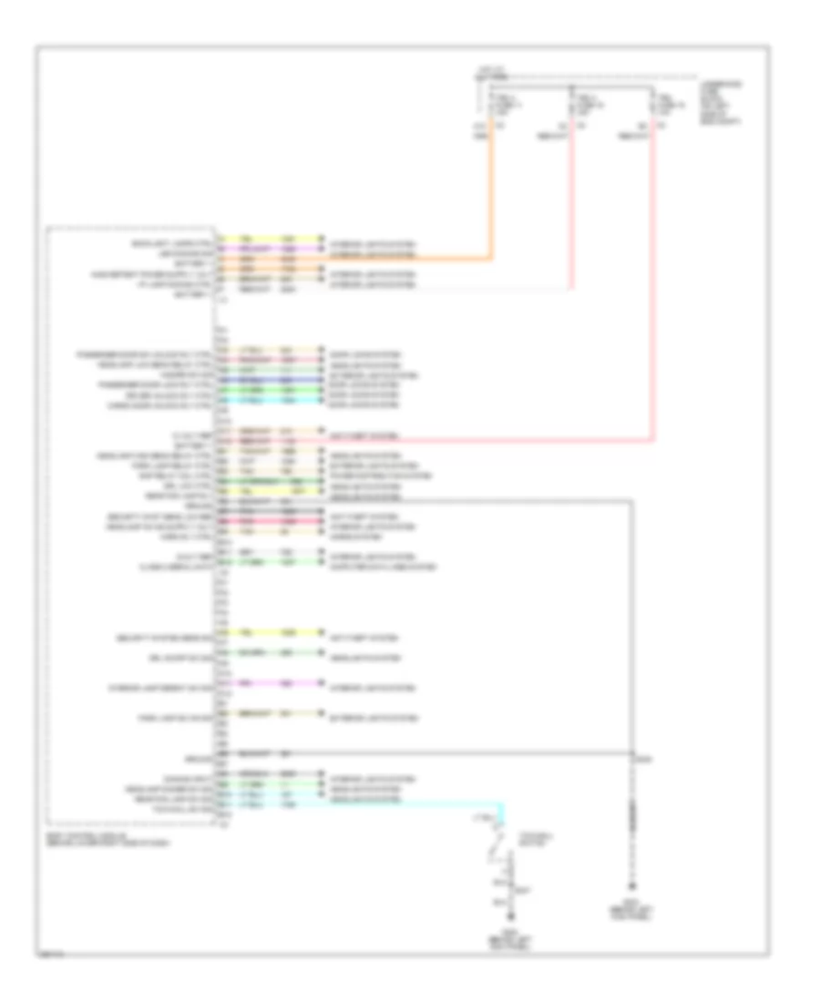 Body Control Modules Wiring Diagram 1 of 2 for Chevrolet Chevy Express G2007 1500