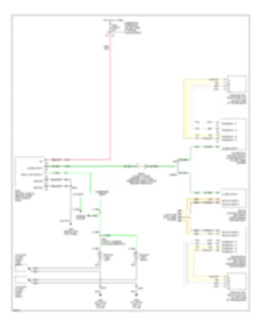 Back up Lamps Wiring Diagram for Chevrolet Chevy Express G2007 1500