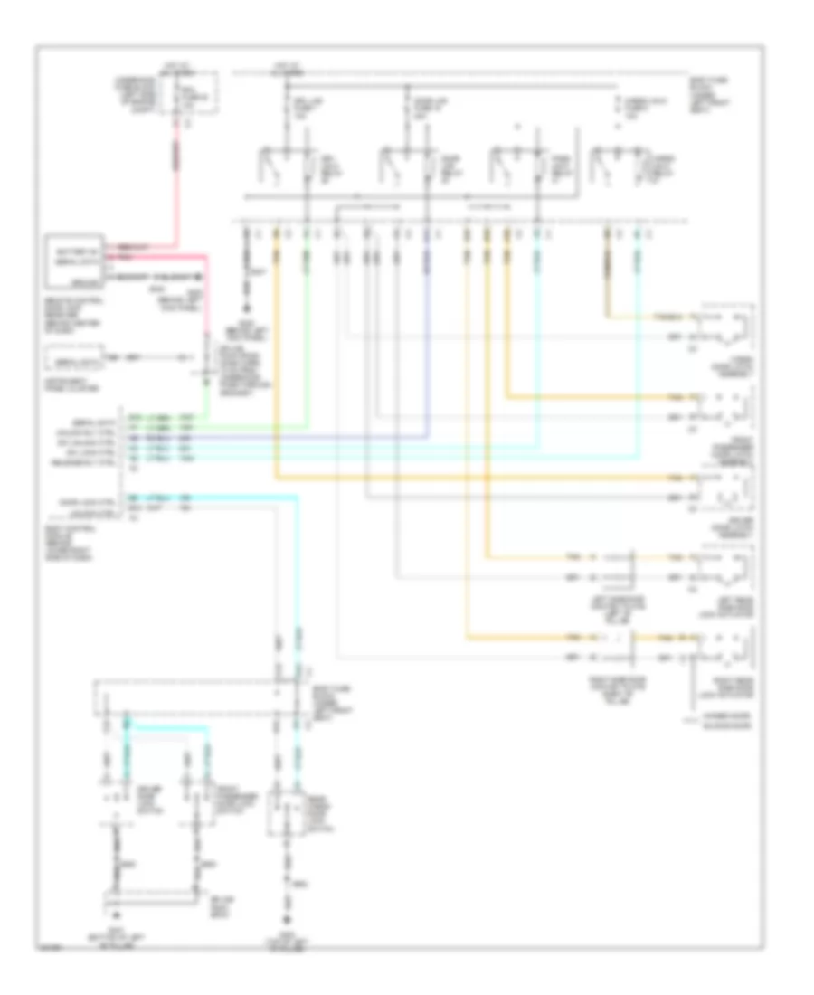 Power Door Locks Wiring Diagram for Chevrolet Chevy Express G2007 1500