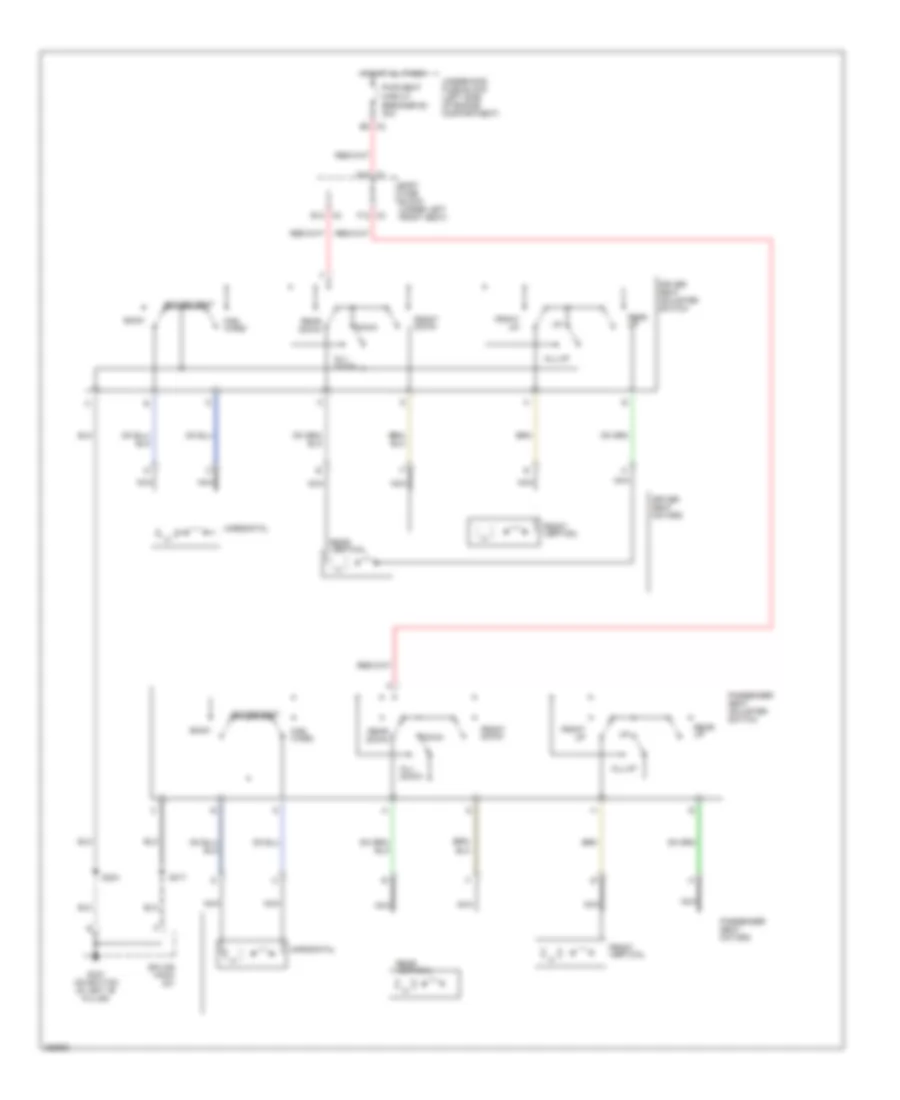 Power Seats Wiring Diagram for Chevrolet Chevy Express G2007 1500