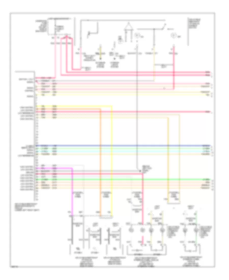 Supplemental Restraints Wiring Diagram 1 of 2 for Chevrolet Chevy Express G2007 1500