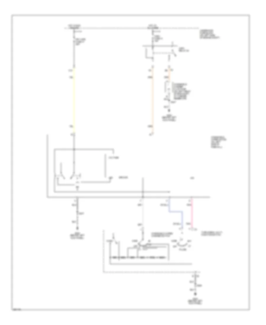 Wiper Washer Wiring Diagram for Chevrolet Chevy Express G2007 1500