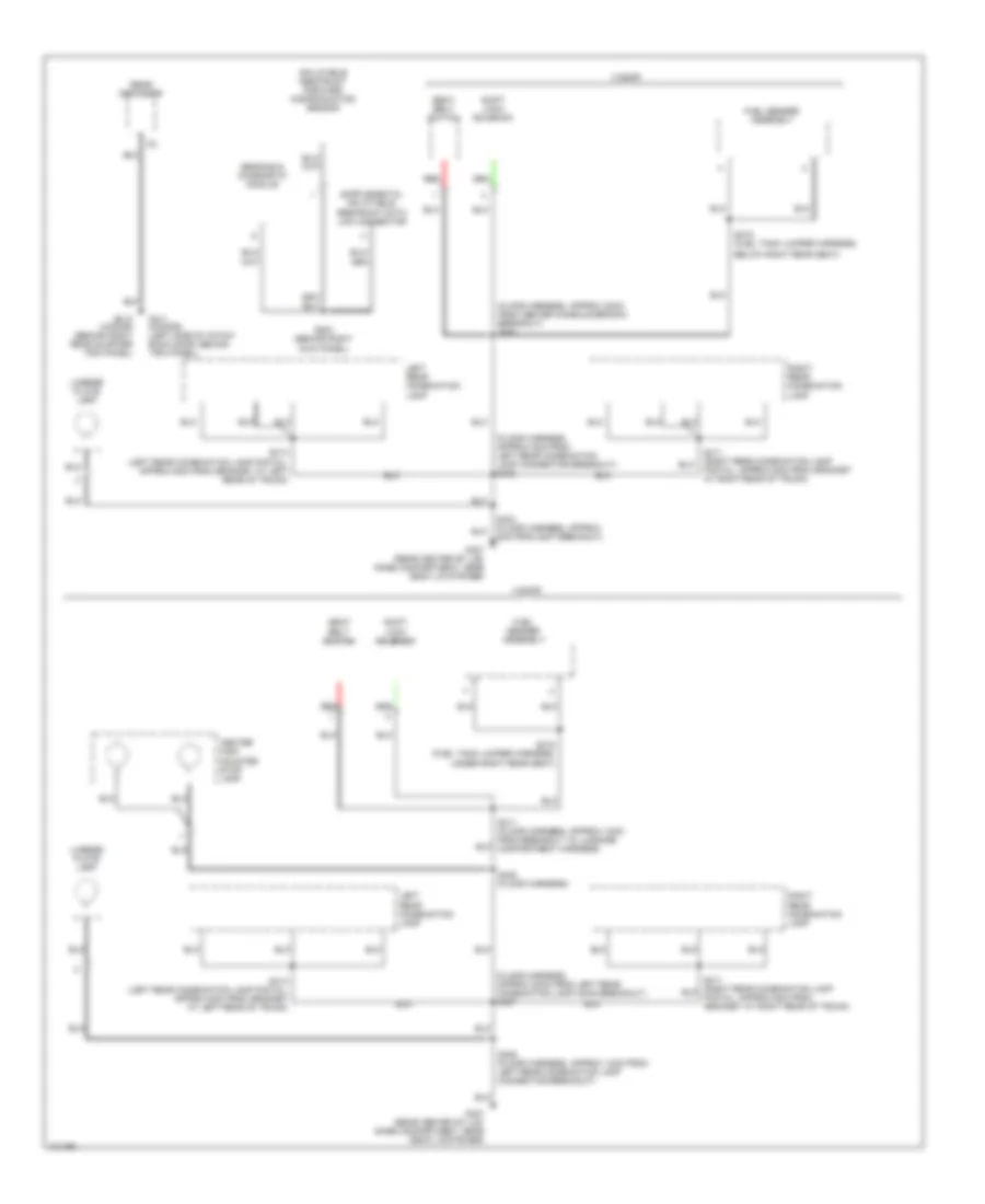 Ground Distribution Wiring Diagram 1 of 3 for Chevrolet Metro 2000