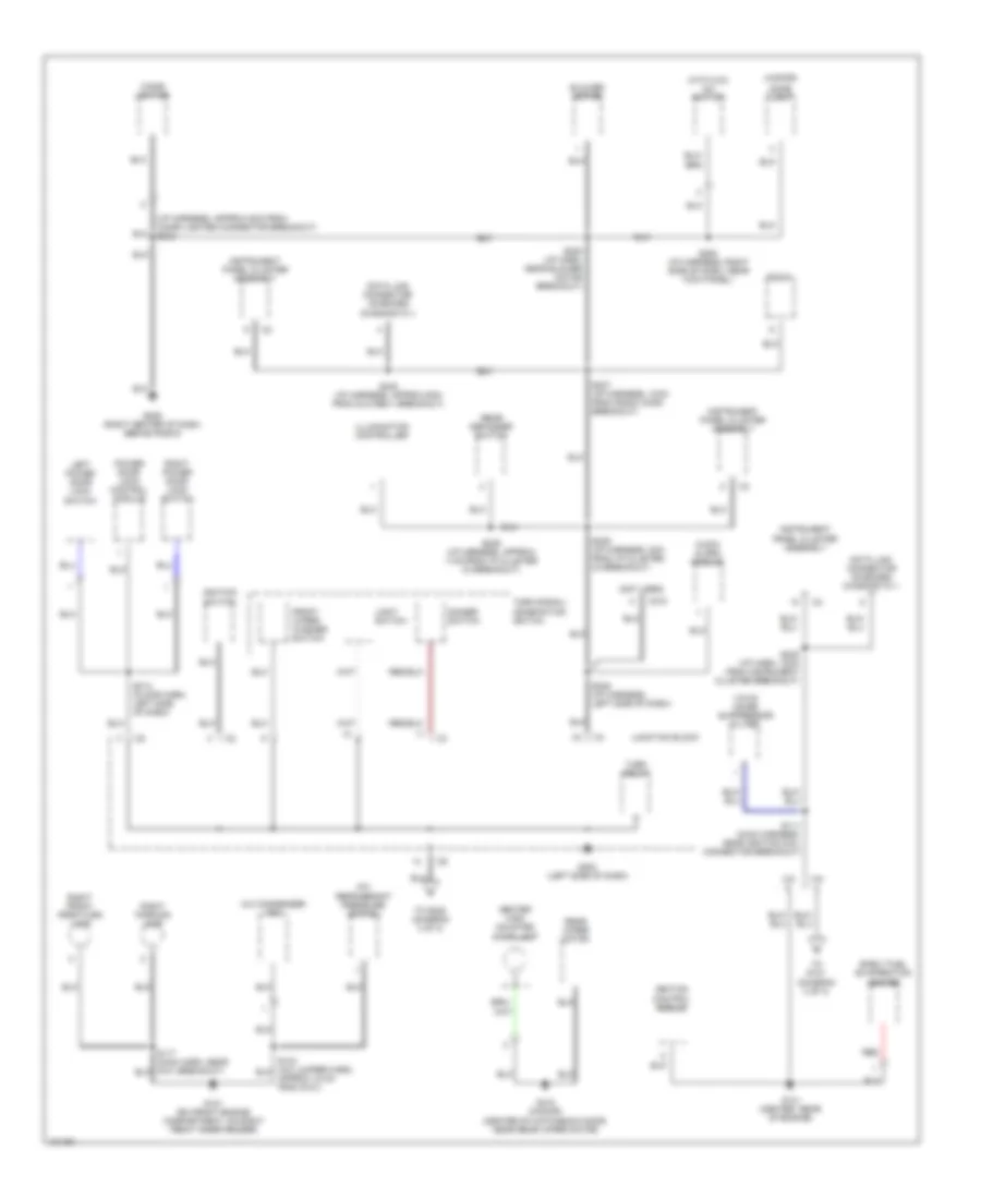 Ground Distribution Wiring Diagram 2 of 3 for Chevrolet Metro 2000
