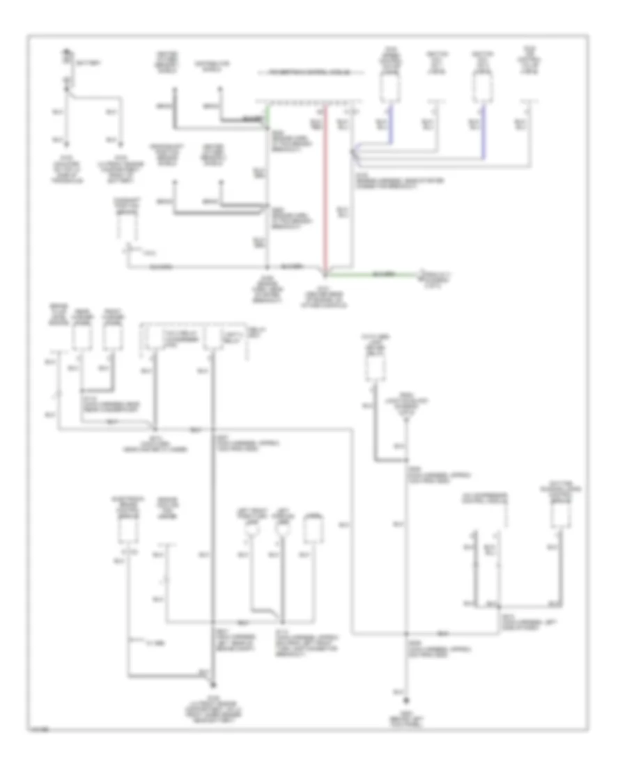 Ground Distribution Wiring Diagram 3 of 3 for Chevrolet Metro 2000