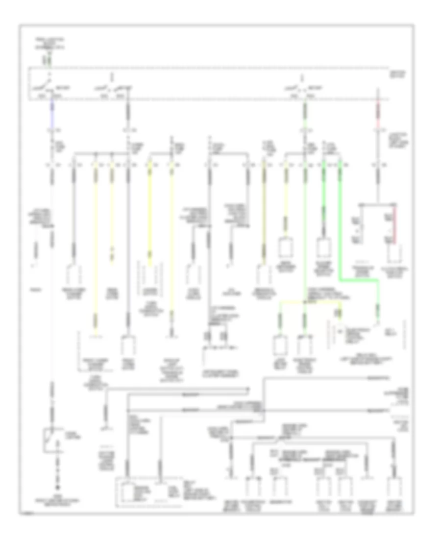 Power Distribution Wiring Diagram 2 of 2 for Chevrolet Metro 2000