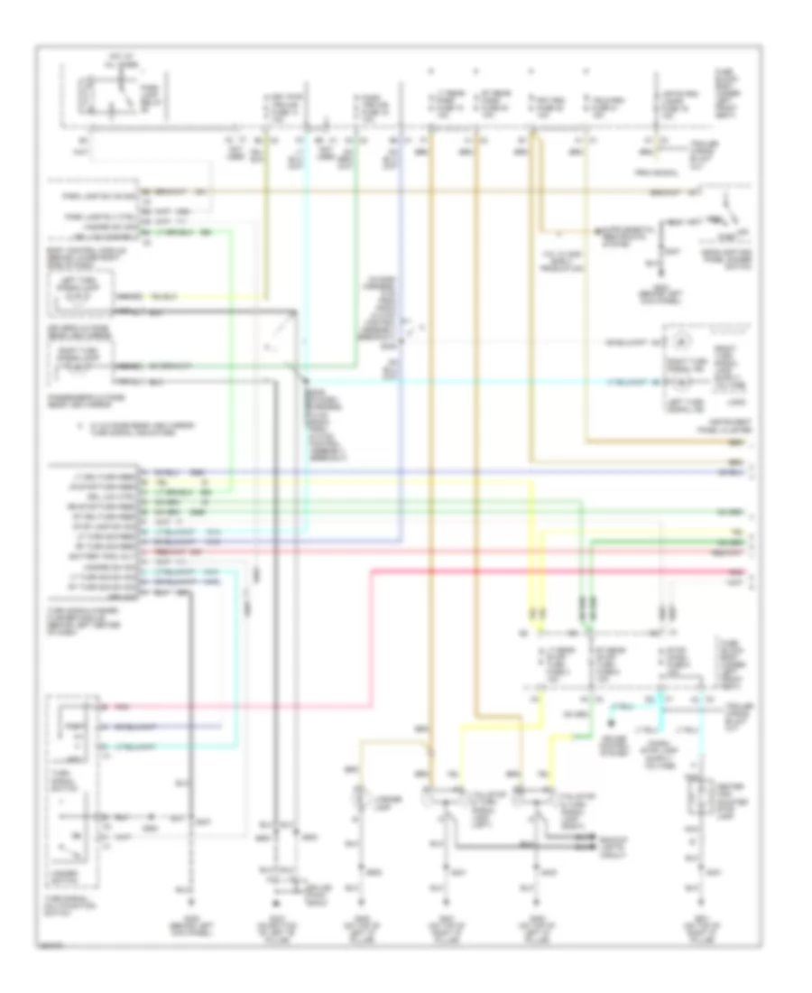 Exterior Lamps Wiring Diagram, Except Cutaway (1 of 2) for Chevrolet Chevy Express G2500 2007