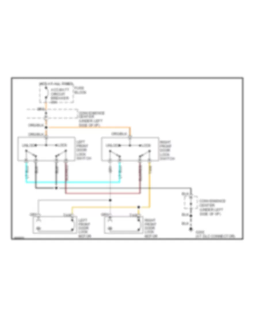 Power Door Lock Wiring Diagram 2 Door for Chevrolet Pickup C1990 1500