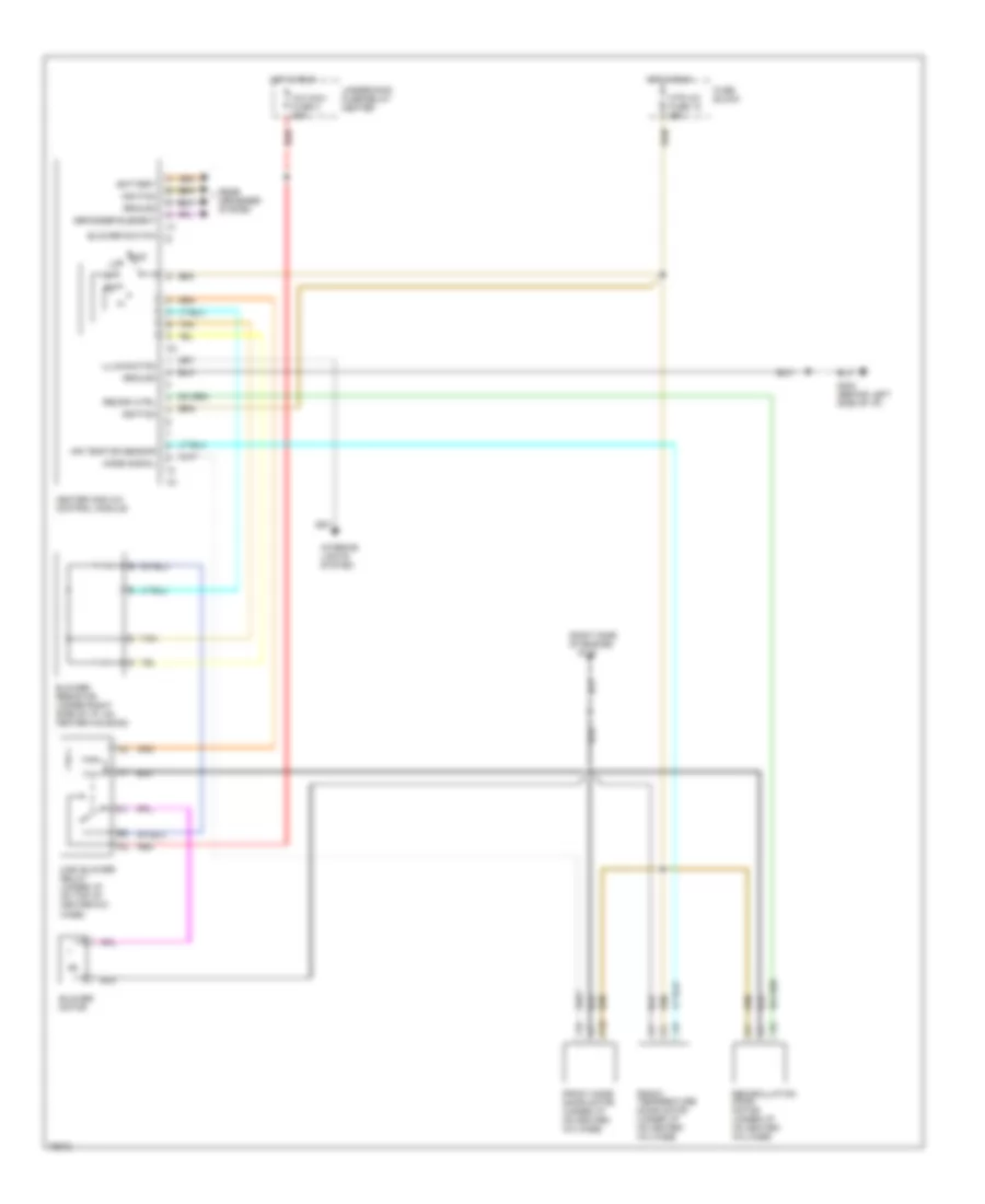 Heater Wiring Diagram for Chevrolet Suburban C1500 1996