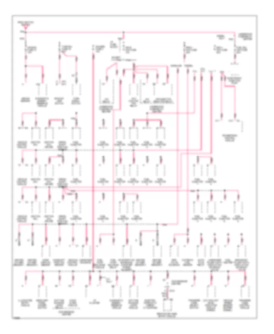 Power Distribution Wiring Diagram 3 of 4 for Chevrolet Suburban C1996 1500