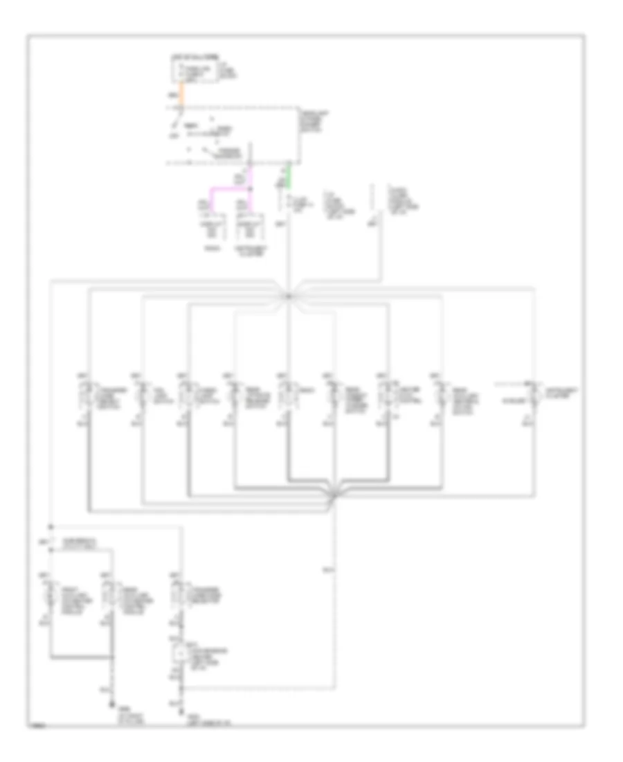 Instrument Illumination Wiring Diagram (1 of 2) for Chevrolet Cab  Chassis C3500 1996